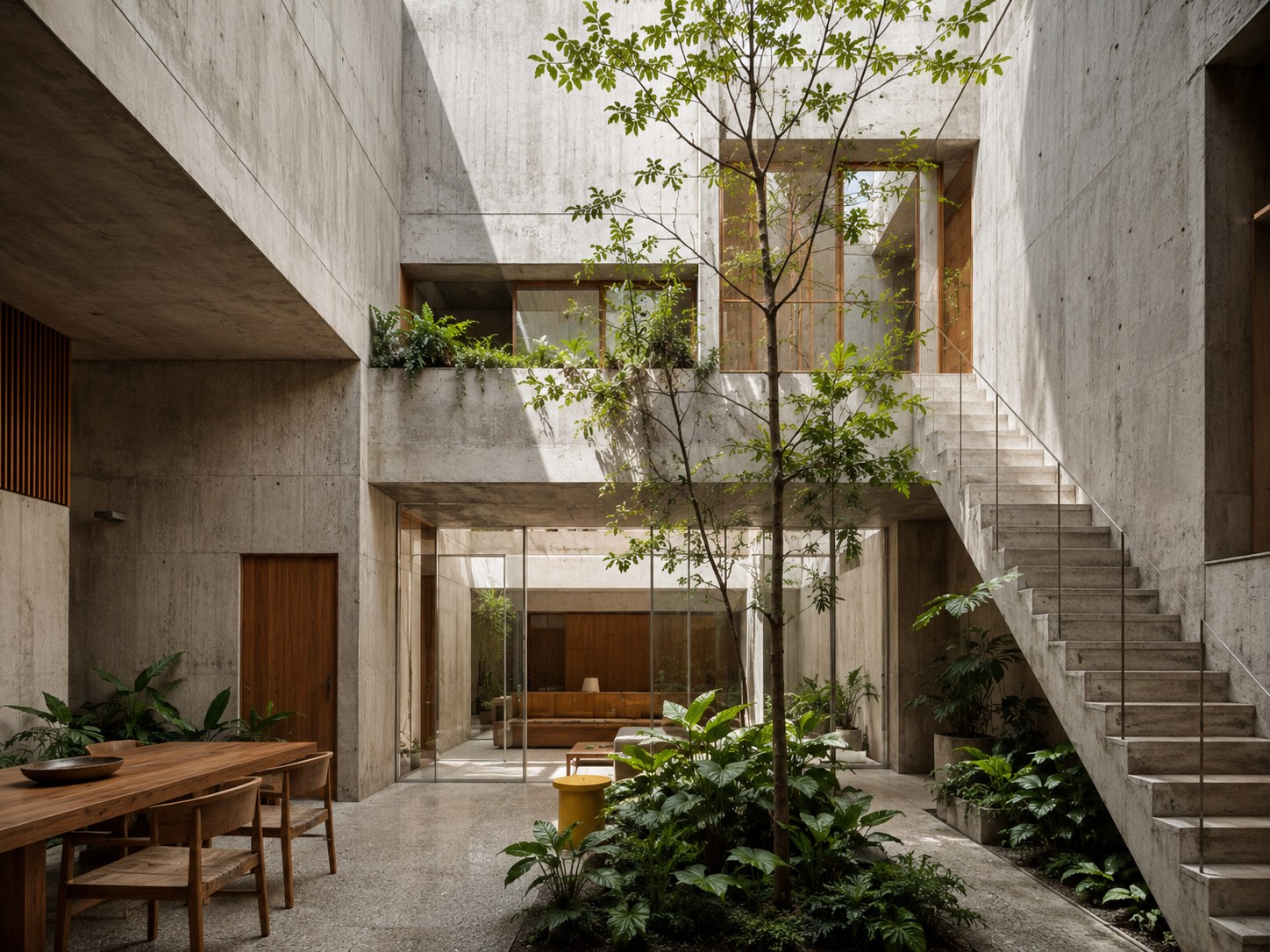 Patio central de Casa Umbral